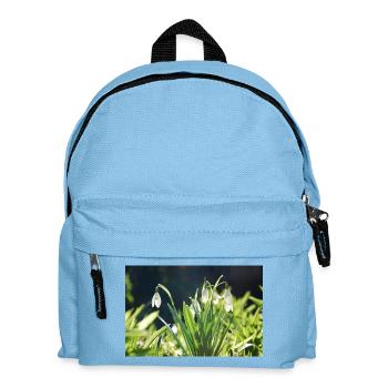 perce-neige printemps floraison design - Sac à dos Enfant - bleu clair - Devant