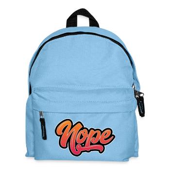 Lettrage Nope motivant avec dégradé de couleurs - Sac à dos Enfant - bleu clair - Devant