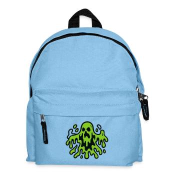 Gruselige Geister-Spuk Illustration - Kinder Rucksack - Hellblau - Vorne