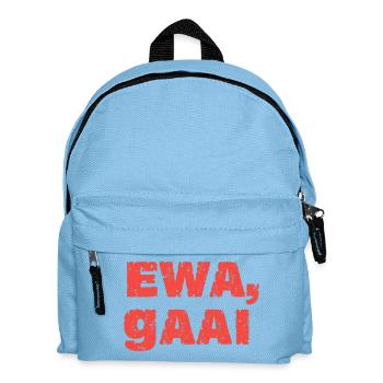 Ewa, Eichelhäher. Antwerpener Sprichwörter - Kinder Rucksack - Hellblau - Vorne