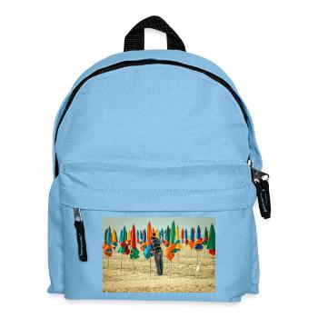 on the beach - Kids' Backpack - light blue - Front
