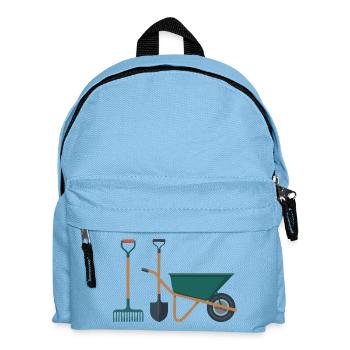 Garten - Kinder Rucksack - Hellblau - Vorne