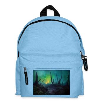 Dark fantasy illustration - Kids' Backpack - light blue - Front