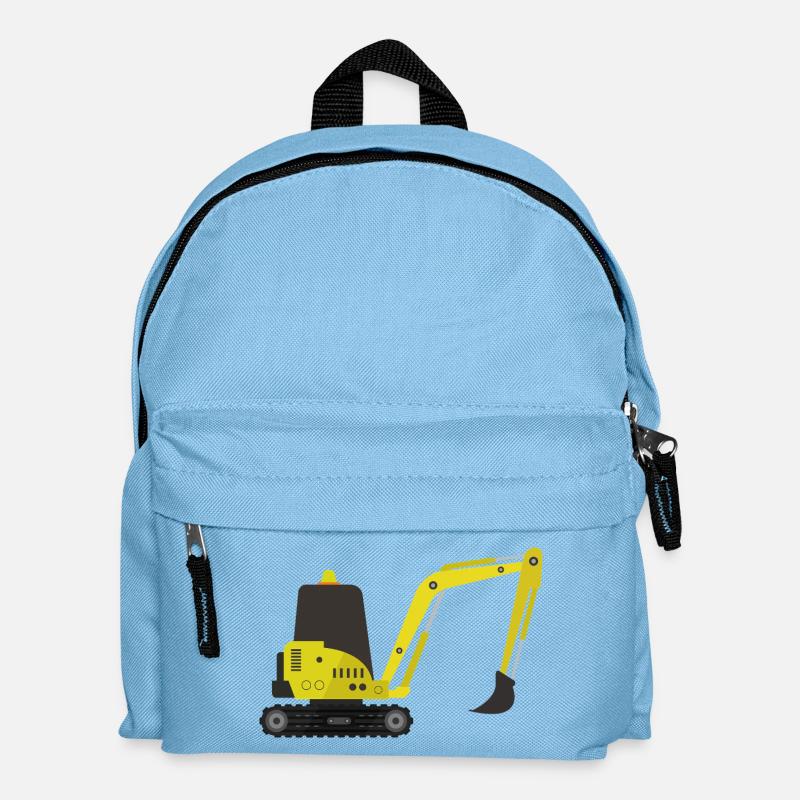 Bagger - Kinder Rucksack - Hellblau