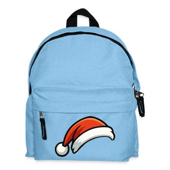 Festlicher Weihnachtshut Cartoon - Kinder Rucksack - Hellblau - Vorne