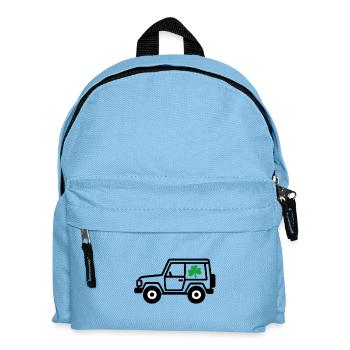 Safari with Shamrock - Kids' Backpack - light blue - Front