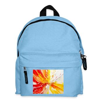 Fleur à l’huile - Sac à dos Enfant - bleu clair - Devant