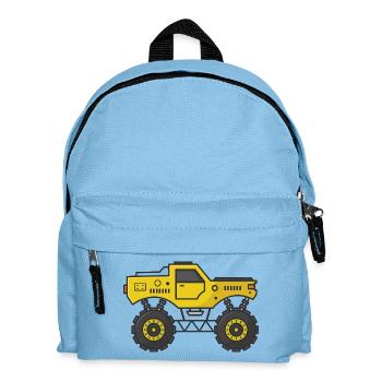 Cartoon monster truck - Kids' Backpack - light blue - Front