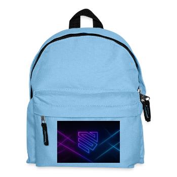 Neon Geometry Glow - Kids' Backpack - light blue - Front
