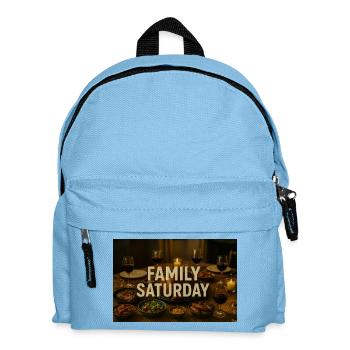 Family Saturday Dinner - Kids' Backpack - light blue - Front