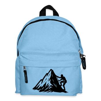Bergsteiger Symbol Berge - Kinder Rucksack - Hellblau - Vorne
