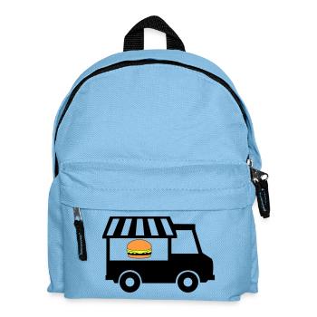 food truck de rue - Sac à dos Enfant - bleu clair - Devant