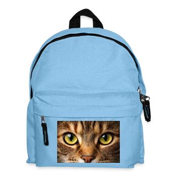 Cat Eye Close Up - Kids' Backpack - light blue - Front