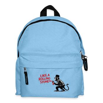Like a Rolling Stone Monkey - Kids' Backpack - light blue - Front