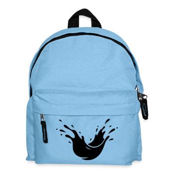 Schlamm Spritzer Dreck Splash - Kinder Rucksack - Hellblau - Vorne