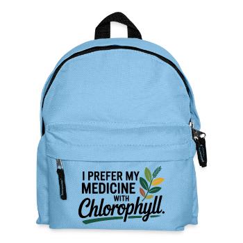 Naturopathe, je préfère mon médicament avec de la chlorophylle - Sac à dos Enfant - bleu clair - Devant