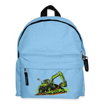 St. Patricks Day Bagger-Konstruktion - Kinder Rucksack - Hellblau - Vorne