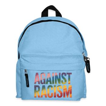 Contre le racisme - T-shirt arc-en-ciel Antifa - Sac à dos Enfant - bleu clair - Devant