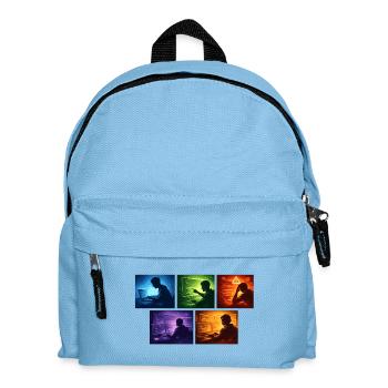 Multi-Screen Code Shadow - Kids' Backpack - light blue - Front