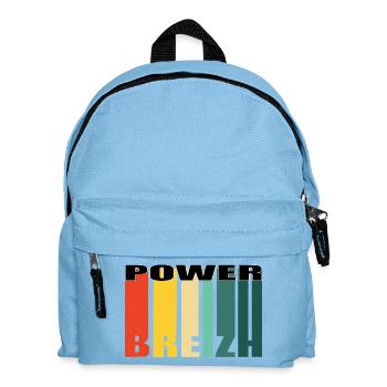 POWER BREIZH - Kinder Rucksack - Hellblau - Vorne