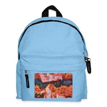 Abstract Color Fire - Kids' Backpack - light blue - Front