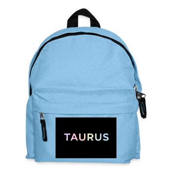 Taurus Gradient Typography - Kids' Backpack - light blue - Front