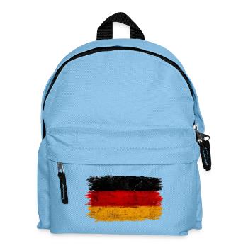 Deutschland Flagge  - Kinder Rucksack - Hellblau - Vorne