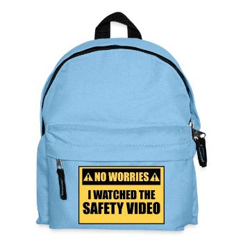 Ich habe mir das Sicherheitsvideo angesehen. (Arbe - Kinder Rucksack - Hellblau - Vorne