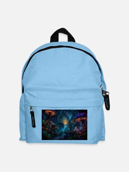 CYMATRIX TECHNOLOGIES Neonpilzwald der Luminen - Kinder Rucksack - Hellblau