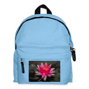 Water lily in bloom - close-up - Kids' Backpack - light blue - Front