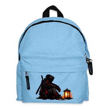 Blutrote Nachtwächter mit Laterne - Kinder Rucksack - Hellblau - Vorne