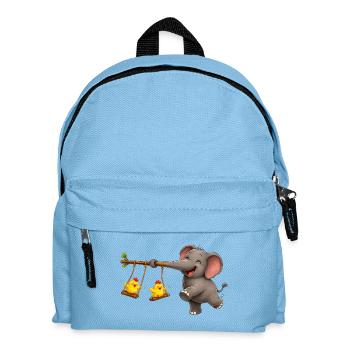 Aventure de balançoire éléphant et poussin - Sac à dos Enfant - bleu clair - Devant