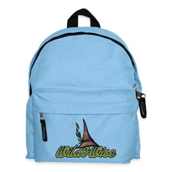 Wild & Wise Nature Wappen - Kinder Rucksack - Hellblau - Vorne