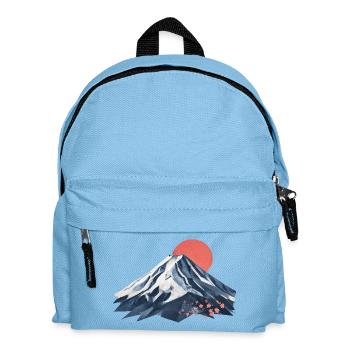 Berglandschaft Sakura Sonne Fuji          - Kinder Rucksack - Hellblau - Vorne
