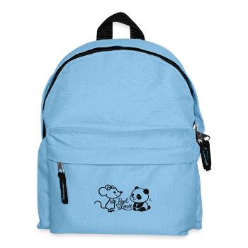 Real Love Mäuse Panda Duo - Kinder Rucksack - Hellblau - Vorne