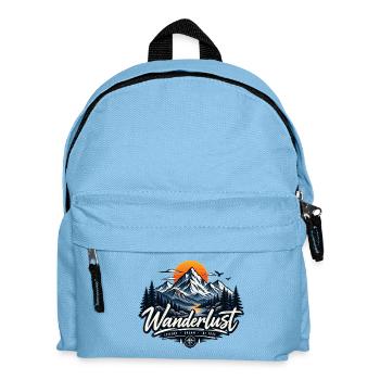 Wanderlust - Kids' Backpack - light blue - Front
