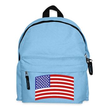 Flagge der Vereinigten Staaten - Kinder Rucksack - Hellblau - Vorne