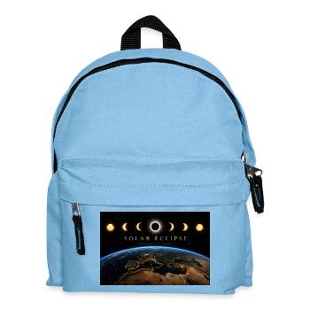 Solar Eclypse 2027 - Kinder Rucksack - Hellblau - Vorne