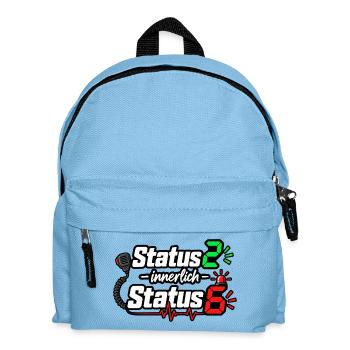 Status2 Innerlich Status6 - Kinder Rucksack - Hellblau - Vorne