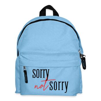 Sorry Not sorry  - Kinder Rucksack - Hellblau - Vorne