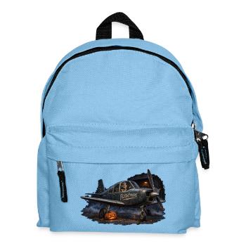 Flightmare – Verfluchtes Vintage-Flugzeug, Halloween - Kinder Rucksack - Hellblau - Vorne