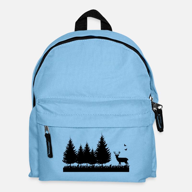 Forest nature environment - Kinder Rucksack - Hellblau