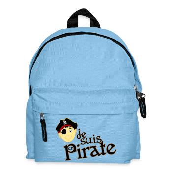 Je suis un pirate - Sac à dos Enfant - bleu clair - Devant
