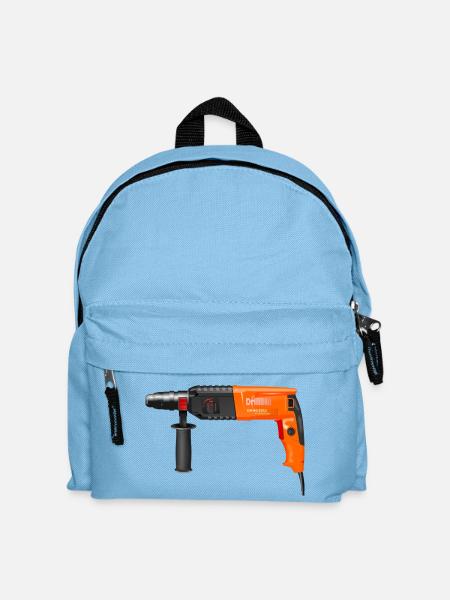 Bohrmaschine - Kinder Rucksack - Hellblau
