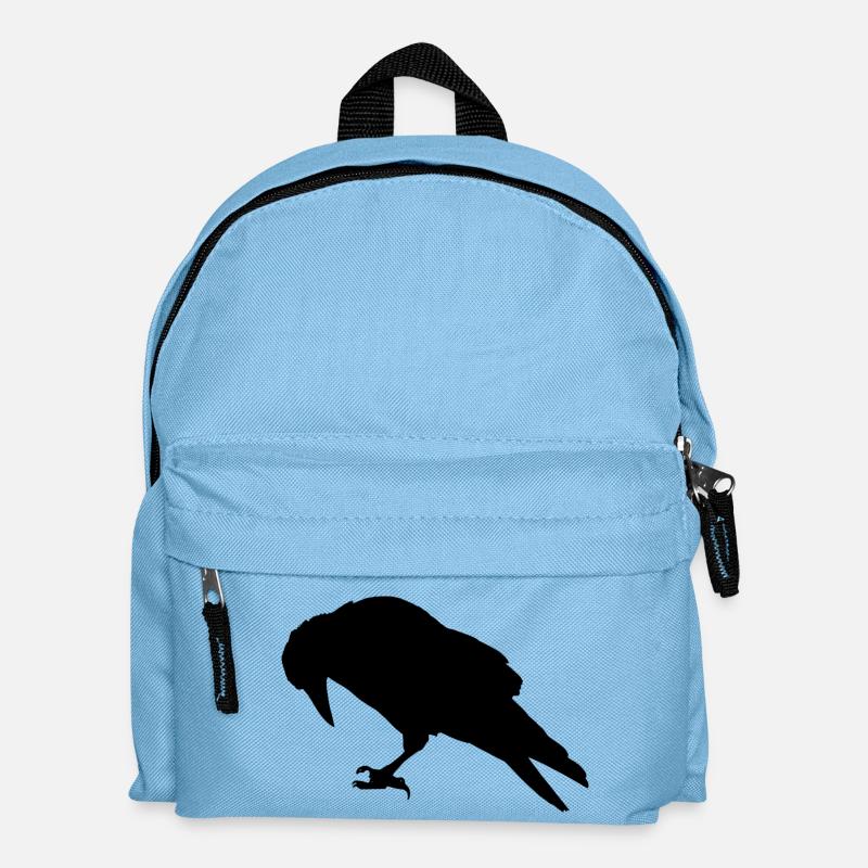 Raven crow - Kids' Backpack - light blue