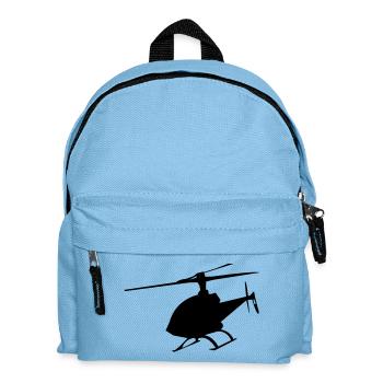 hubschrauber - Kinder Rucksack - Hellblau - Vorne