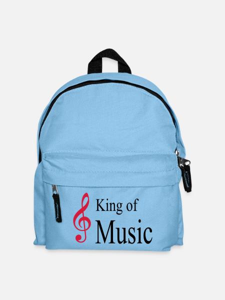 musik - Kinder Rucksack - Hellblau