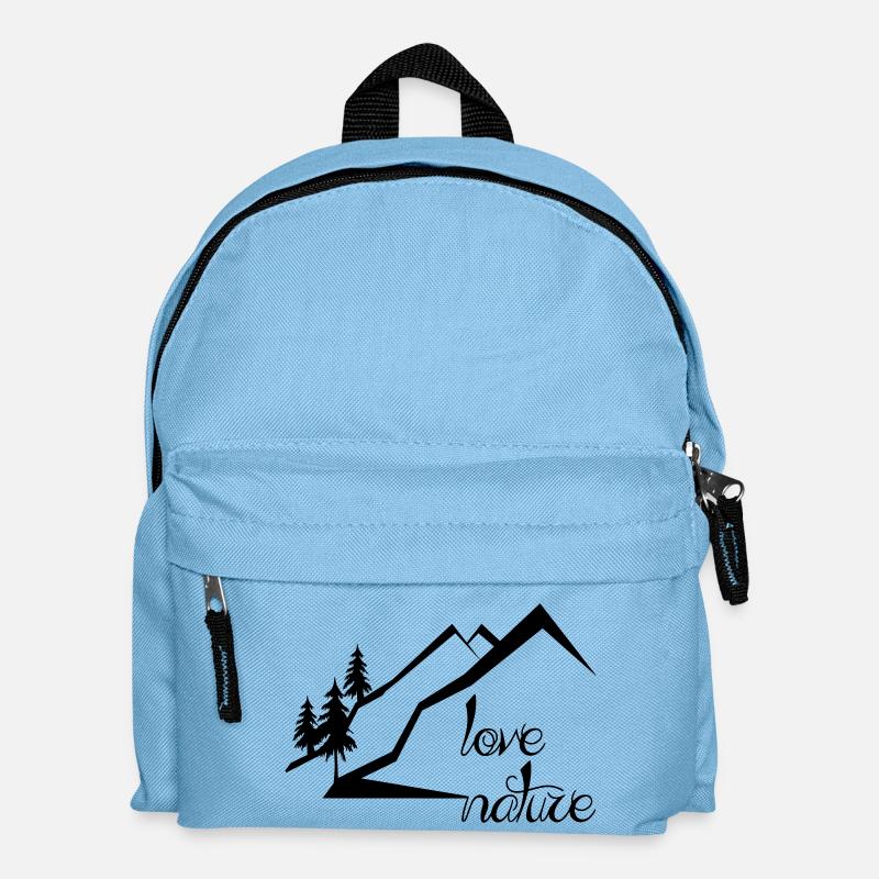 Berge - Kinder Rucksack - Hellblau