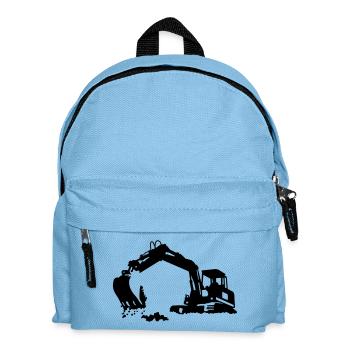 excavator - Kids' Backpack - light blue - Front