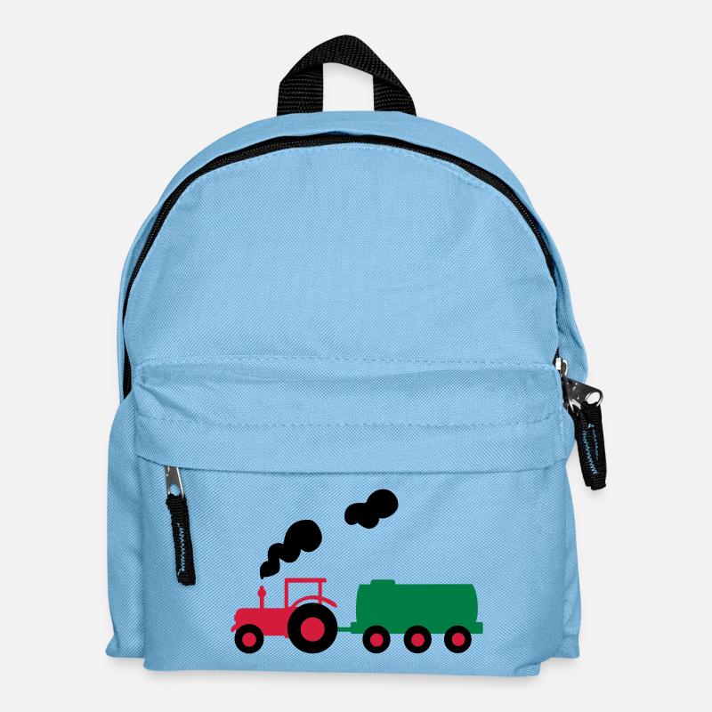 traktor trecker landwirtschaft - Kinder Rucksack - Hellblau